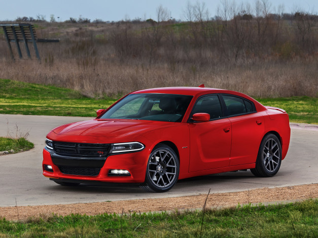 Обои картинки фото автомобили, dodge, 2015, ld, r-t, charger, красный