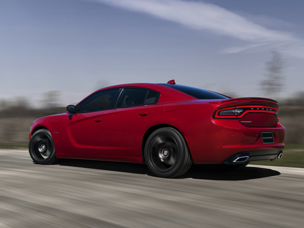 Обои картинки фото автомобили, dodge, charger, r-t, ld, красный, 2015