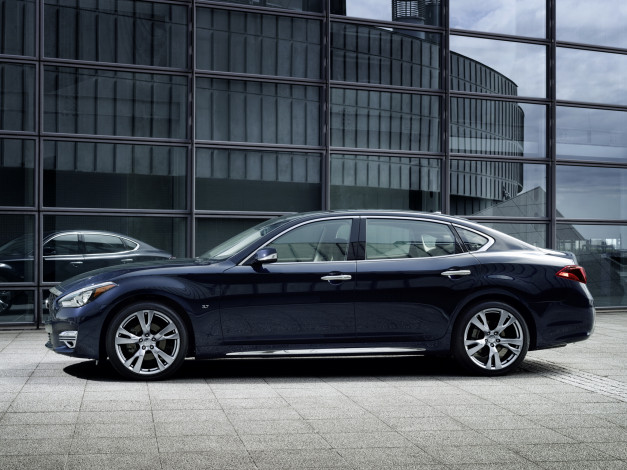 Обои картинки фото автомобили, infiniti, темный, 2015, y51, 3-7, q70l