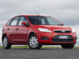 Картинка автомобили ford красный focus au-spec 5-door