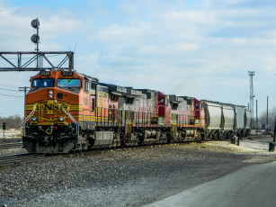 Картинка техника поезда локомотив рельсы состав