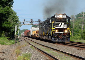 Картинка техника поезда состав локомотив рельсы