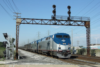 Картинка техника поезда состав локомотив рельсы