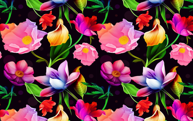 Обои картинки фото рисованное, цветы, фон