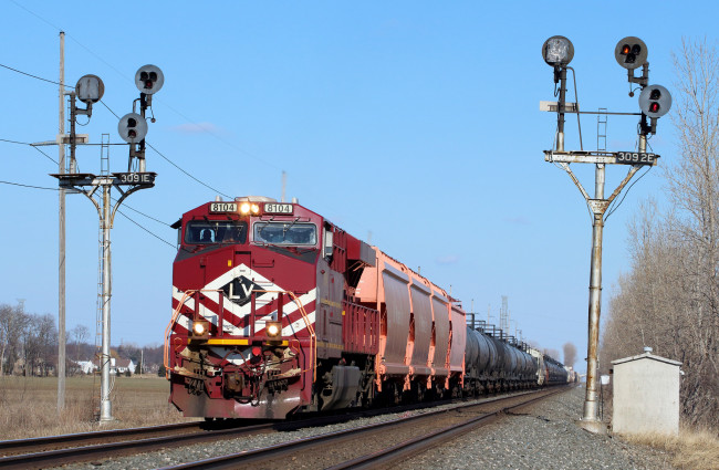 Обои картинки фото техника, поезда, состав, локомотив, рельсы