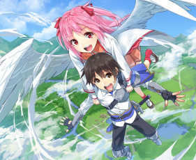 Картинка аниме fate stay+night взгляд девушка фон