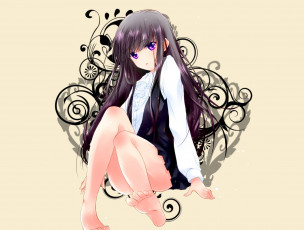 Картинка аниме inu+x+boku+ss девочка