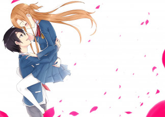 Картинка аниме sword+art+online взгляд девушка фон