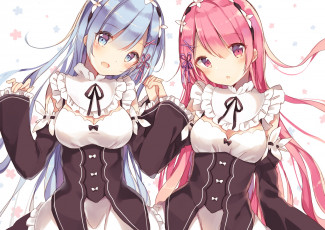 Картинка аниме re +zero+kara+hajimeru+isekai+seikatsu фон взгляд девушки