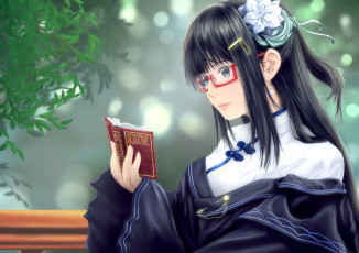 Картинка аниме unknown +другое взгляд девушка фон