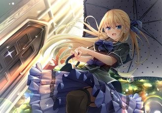 Картинка аниме город +улицы +здания moeki yuuta