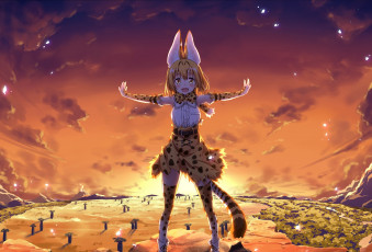 Картинка аниме kemono+friends kemono friends