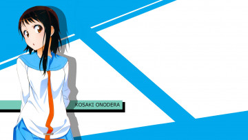 Картинка аниме nisekoi девушка фон взгляд