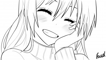 Картинка аниме nisekoi фон взгляд девушка