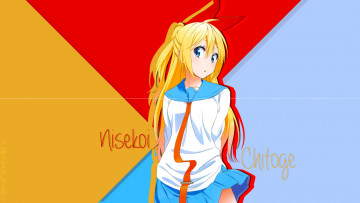 Картинка аниме nisekoi фон взгляд девушка