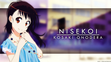 Картинка аниме nisekoi фон взгляд девушка