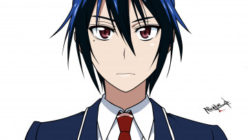 Картинка аниме nisekoi фон взгляд парень