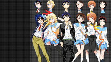 Картинка аниме nisekoi персонажи