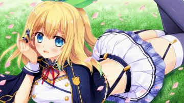 обоя аниме, ro-kyu-bu, взгляд, фон, девушка