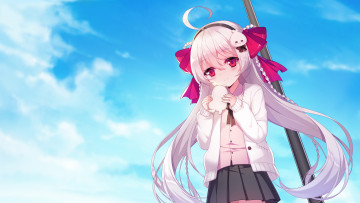 Картинка аниме unknown +другое девушка фон взгляд