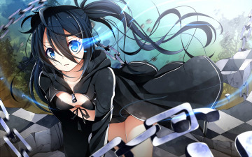 Картинка аниме black+rock+shooter kuroi mato
