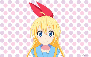 Картинка аниме nisekoi фон взгляд девушка