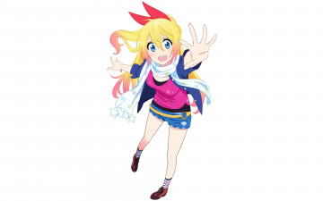 Картинка аниме nisekoi фон взгляд девушка