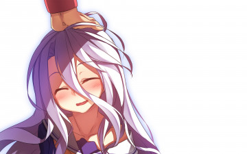 Картинка аниме no+game+no+life фон взгляд девушка