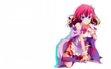 Картинка аниме no+game+no+life взгляд девушка фон