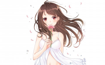 Картинка аниме unknown +другое фон взгляд девушка