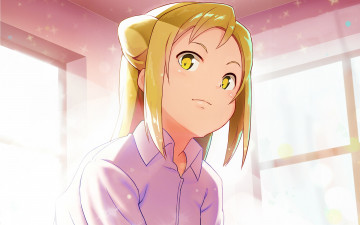 Картинка аниме unknown +другое фон взгляд девушка