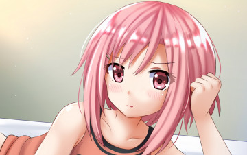 Картинка аниме unknown +другое взгляд девушка фон