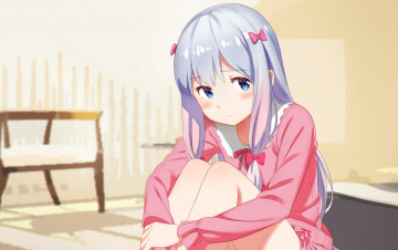 Картинка аниме unknown +другое взгляд фон девушка