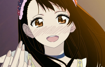 Картинка аниме nisekoi фон взгляд девушка