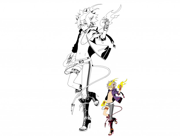 Обои картинки фото аниме, katekyo hitman reborn, савада