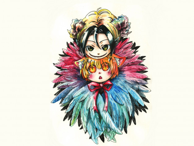 Обои картинки фото аниме, majin tantei nogami neuro, Яко, нейро