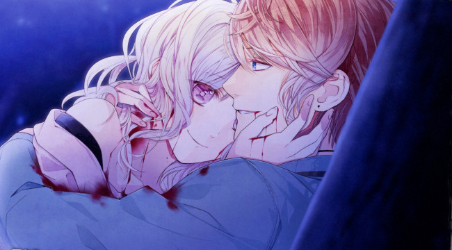 Обои картинки фото аниме, diabolik lovers, пара