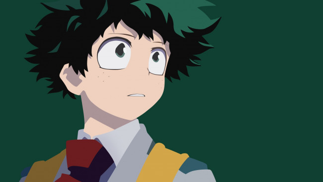 Обои картинки фото аниме, boku no hero academia, фон, взгляд, парень