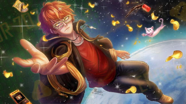 Обои картинки фото аниме, mystic messenger, парень