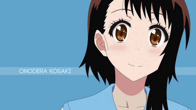 Обои картинки фото аниме, nisekoi, фон, взгляд, девушка