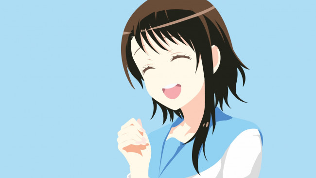 Обои картинки фото аниме, nisekoi, фон, взгляд, девушка