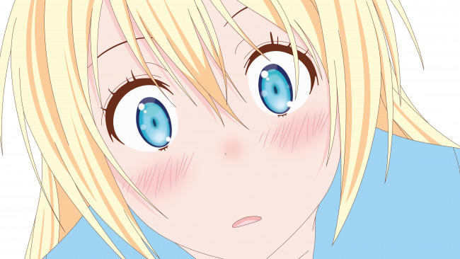 Обои картинки фото аниме, nisekoi, фон, взгляд, девушка