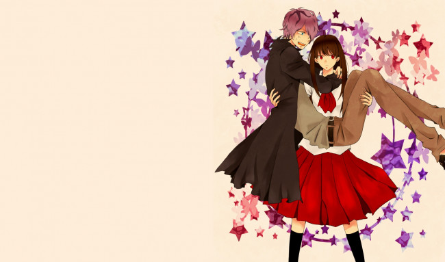 Обои картинки фото аниме, ib, иб, двое