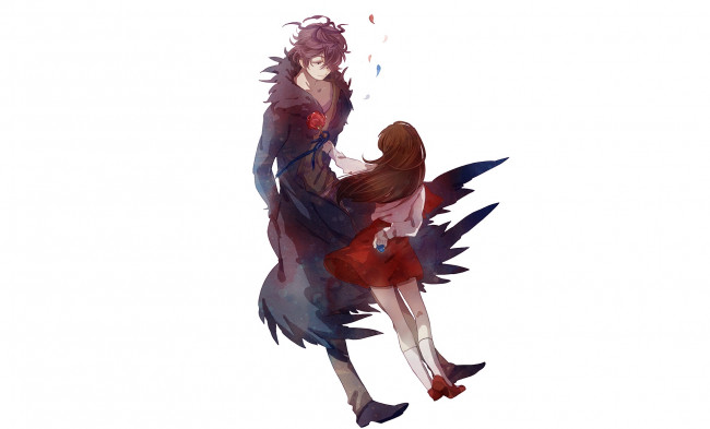 Обои картинки фото аниме, ib, иб, двое