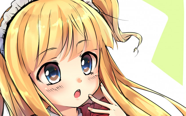 Обои картинки фото аниме, hinako note, девушка, взгляд, фон