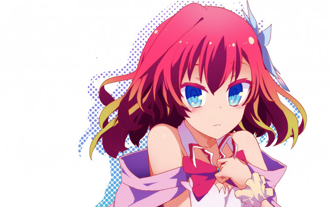 Обои картинки фото аниме, no game no life, взгляд, девушка, фон