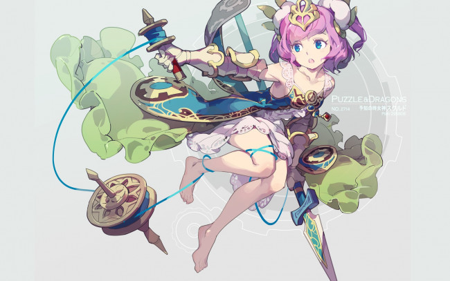 Обои картинки фото аниме, puzzle & dragons, puzzle, dragons