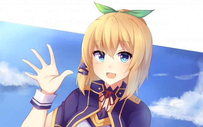 Обои картинки фото аниме, tales of zestiria, девушка, взгляд, фон