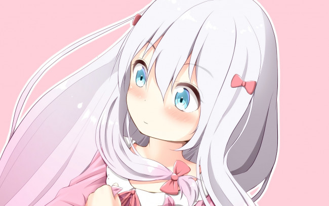 Обои картинки фото аниме, unknown,  другое, девушка, взгляд, фон