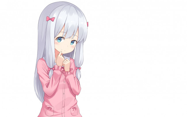 Обои картинки фото аниме, unknown,  другое, взгляд, фон, девушка